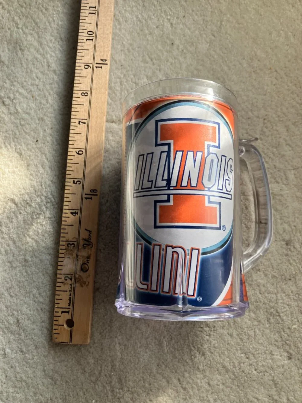 University of Illinois Plastic Mug
